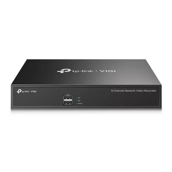 IP видеорекордер TP-Link VIGI NVR1008H, 8 канала, H.265+/H.265/H.264+/H.264, 1x SATA III (до 10TB), 2x USB 2.0, 1x LAN 10/100Mbps, 1x HDMI, 1x VGA