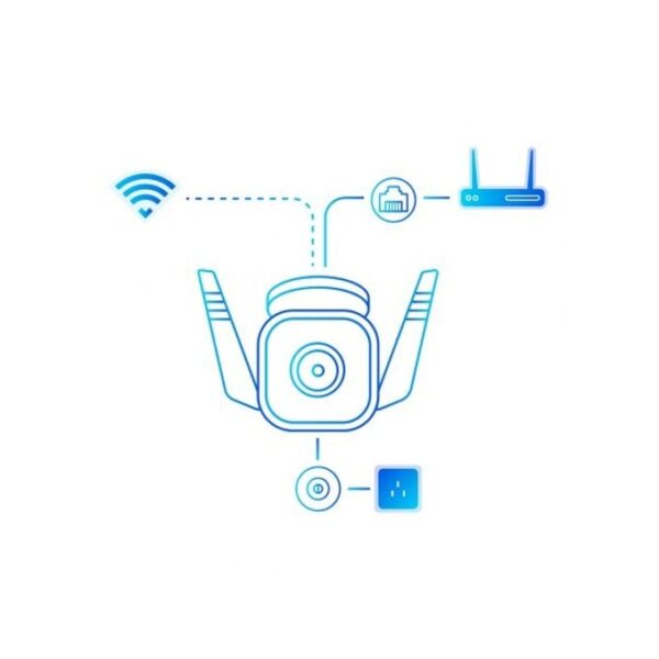 IP камера TP-Link Tapo C310, насочена, 3MPix (2304 x 1296@15fps), IR LED осветеност (до 30 метра), външна IP66, RJ-45, Wi-Fi