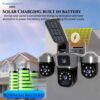 IP Соларна Камера +осветление L388DS 4G 9MP 1080P с 3 обектива