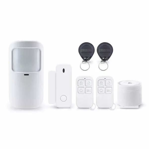 Смарт алармена система PST-G30, Wi-Fi IEEE 802.11b/g/n, 2G GSM 850/900/1800/1900MHz, сензор за врата, TuyaSmart приложение за контрол, 2x дистанционни