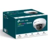 IP камера TP-Link VIGI C250(2.8mm), куполна, 5Mpix (2880X1620@30fps), 2.8mm обектив, H.265+/H.265/H.264+/H.264, IR осветеност (до 30 метра), външна IP67/IK10, PoE, MicroSD слот до 256GB, микрофон