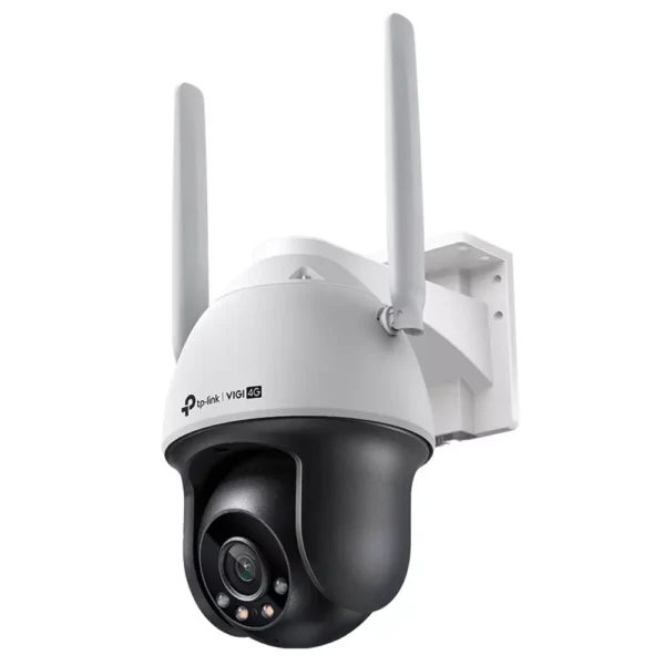 IP камера TP-Link VIGI C540-4G, куполна камера, 4Mpix(2560x1440@30fps), 4mm обектив, H.265+/H.265/H.264+//H.264, IR осветеност (до 30 метра), за външен монтаж, IP66 защита, PoE, 4G, RJ-45, микрофон, високоговорител, MicroSD слот до 512GB