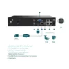 IP видеорекордер TP-Link VIGI NVR1004H-4P, 4 канала, H.265+/H.265/H.264+/H.264, 1x SATA III (до 10TB), 2x USB 2.0, 1x HDMI, 1x VGA, 1x LAN 10/100Mbps