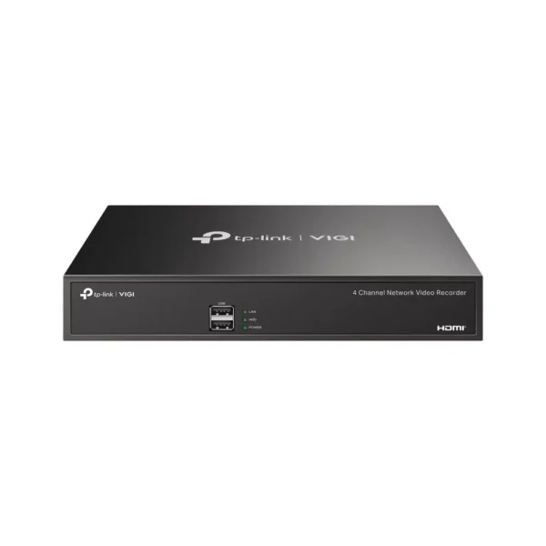 IP видеорекордер TP-Link VIGI NVR1004H, 4 канала, H.265+/H.265/H.264+/H.264, 1x SATA (до 16TB), 2x USB 2.0, 1x RJ-45, 1x HDMI, 1x VGA