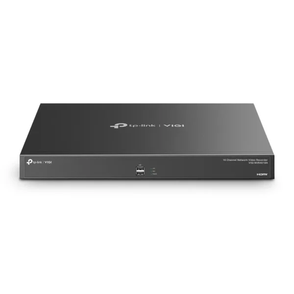 IP видеорекордер TP-Link VIGI NVR4016H, 16 канала, H.265+/H.265/H.264+/H.264, 4x SATA (до 16TB), 1x USB 3.0, 2x USB 2.0, 2x RJ-45, 2x HDMI, 1x VGA